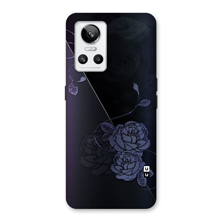 Voilet Floral Design Back Case for Realme GT Neo 3