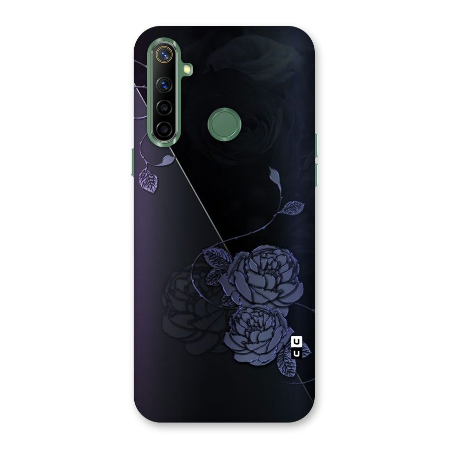 Voilet Floral Design Back Case for Realme Narzo 10