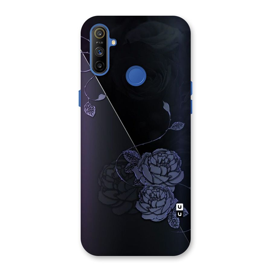 Voilet Floral Design Back Case for Realme Narzo 10A