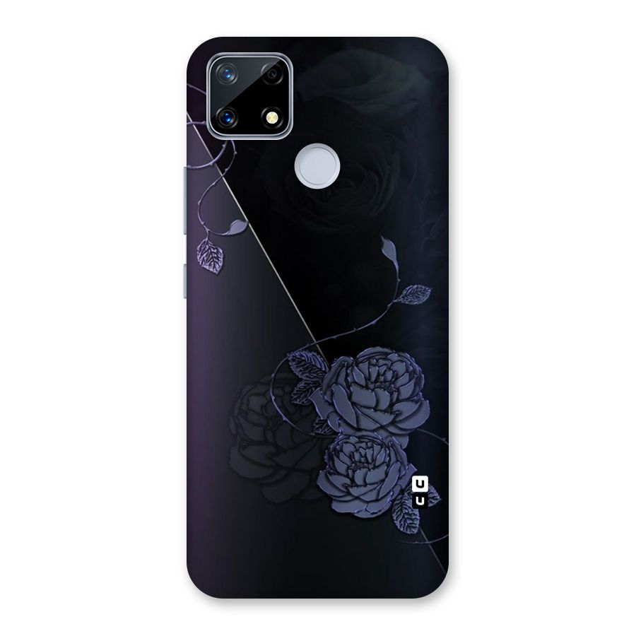 Voilet Floral Design Back Case for Realme Narzo 20