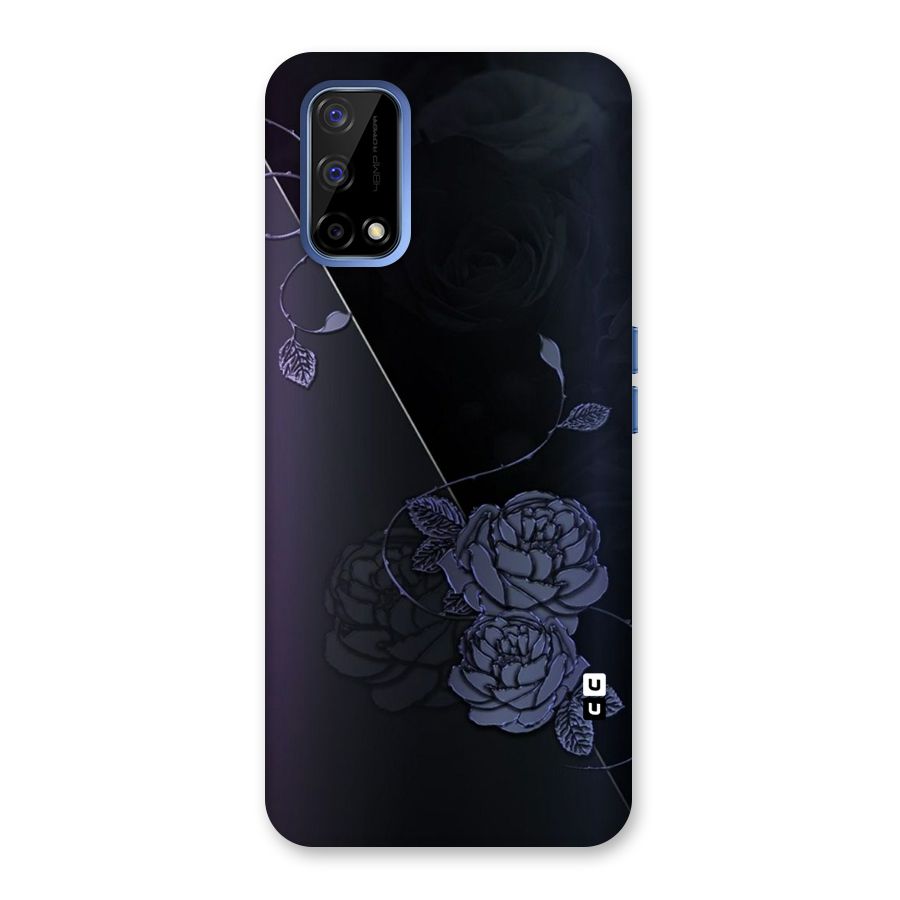 Voilet Floral Design Back Case for Realme Narzo 30 Pro