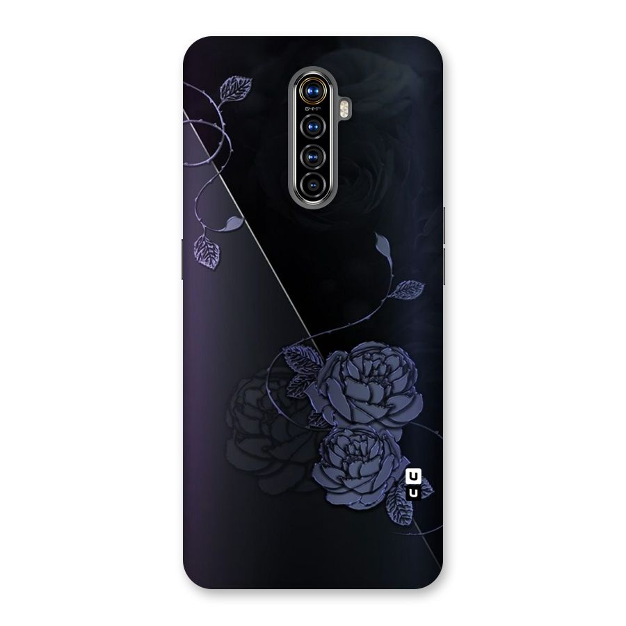 Voilet Floral Design Back Case for Realme X2 Pro