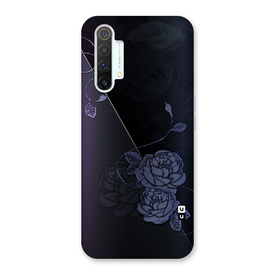 Voilet Floral Design Back Case for Realme X3