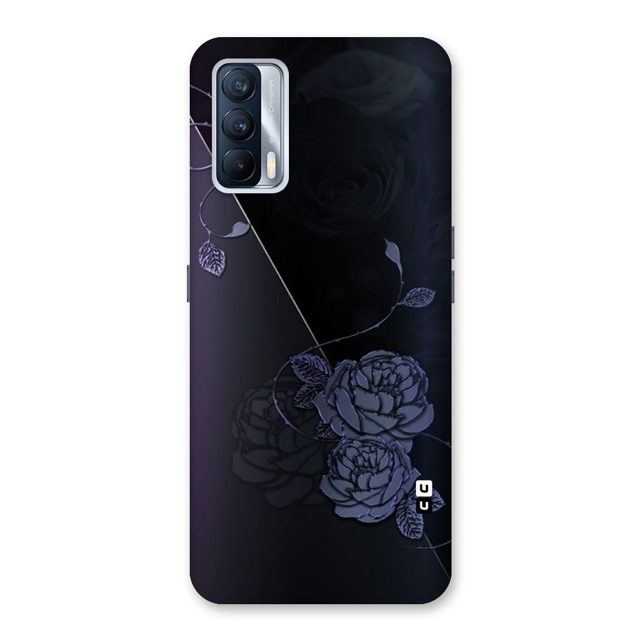 Voilet Floral Design Back Case for Realme X7