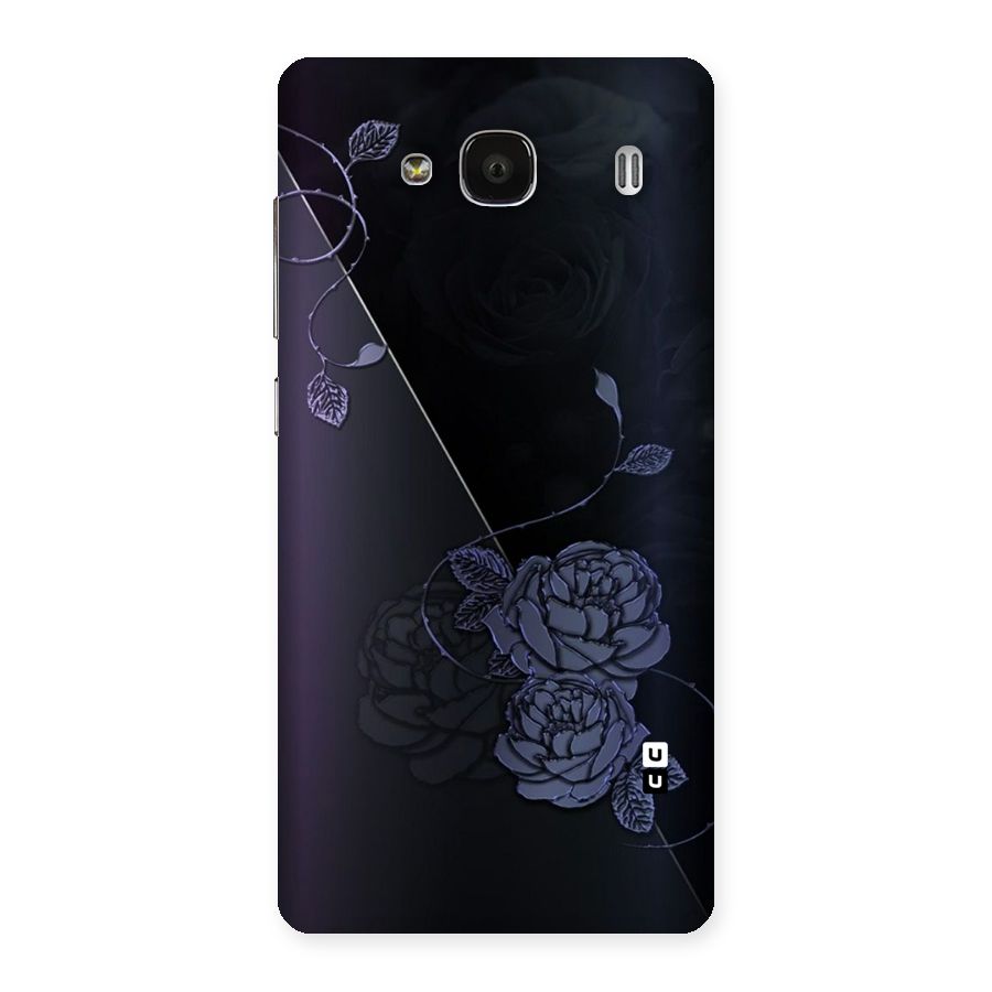 Voilet Floral Design Back Case for Redmi 2s