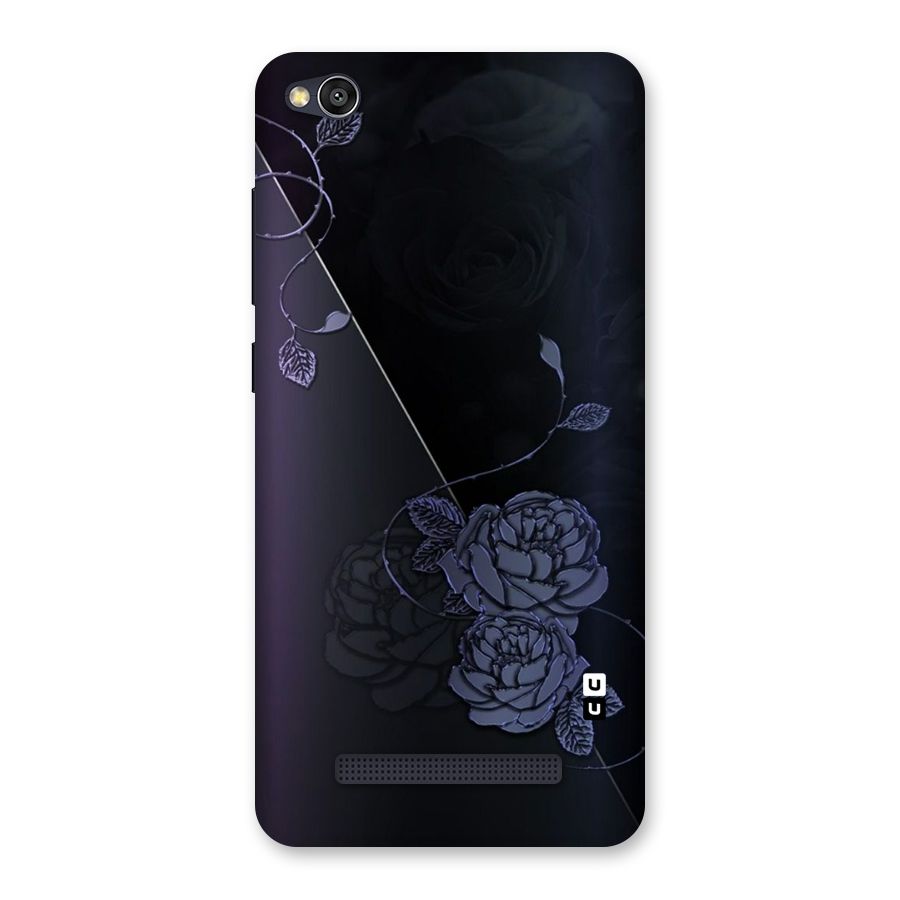 Voilet Floral Design Back Case for Redmi 4A