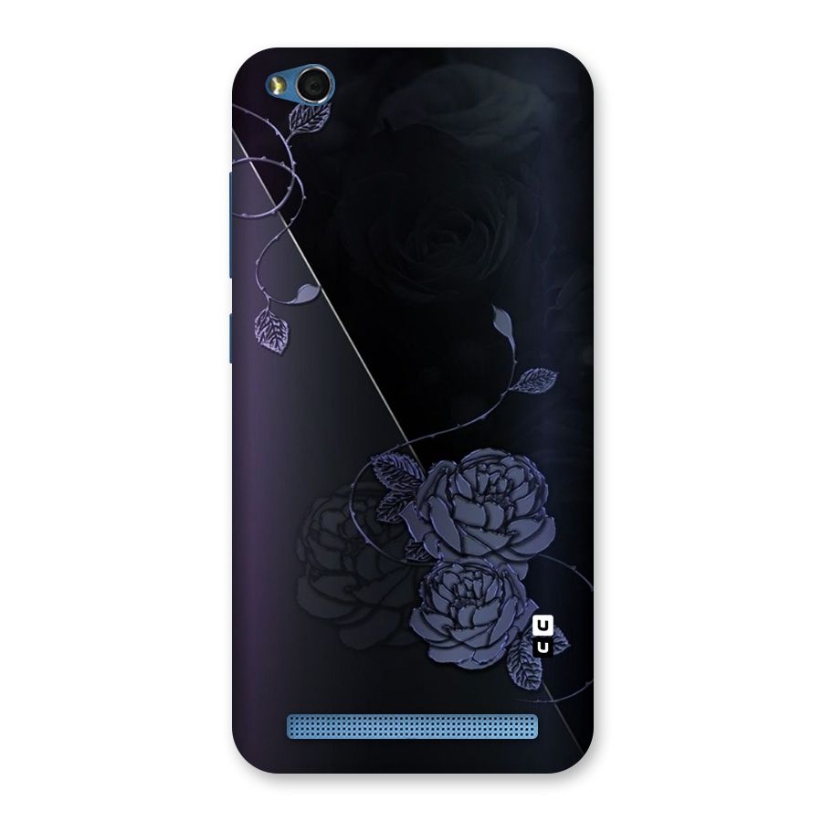 Voilet Floral Design Back Case for Redmi 5A