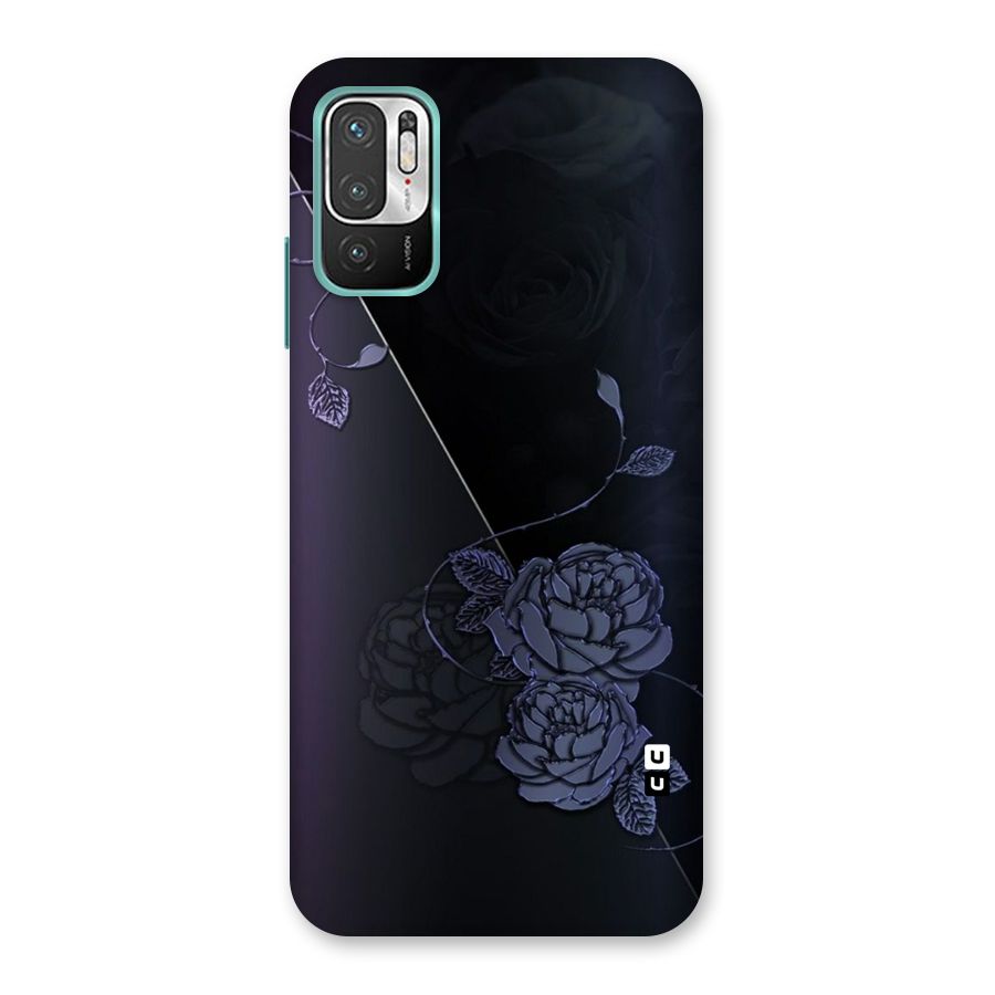 Voilet Floral Design Back Case for Redmi Note 10T 5G