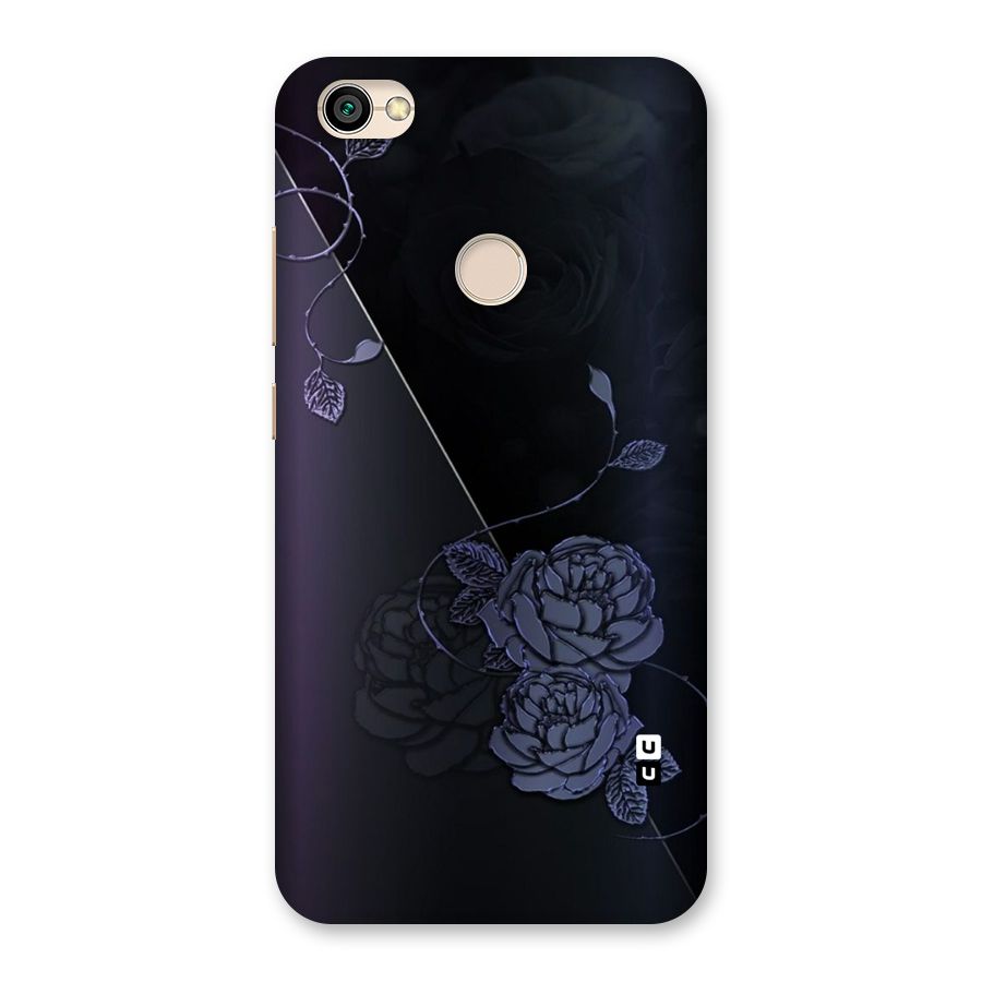 Voilet Floral Design Back Case for Redmi Y1 2017