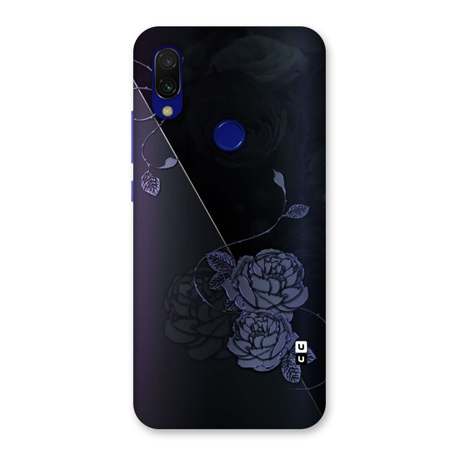 Voilet Floral Design Back Case for Redmi Y3