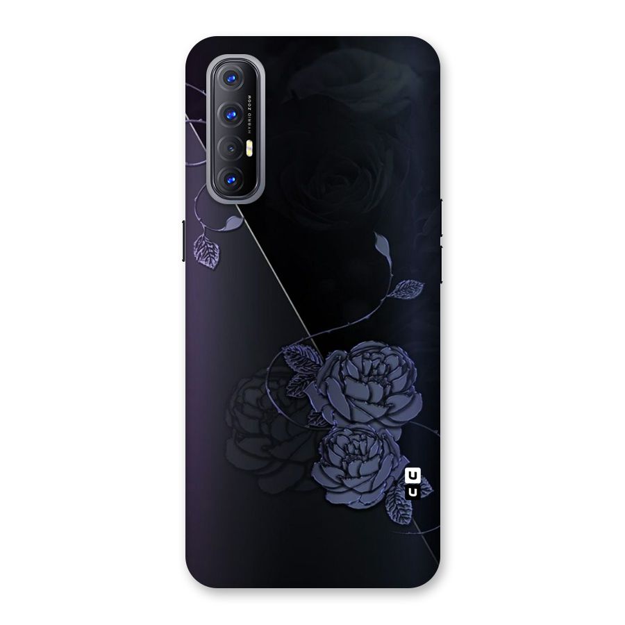 Voilet Floral Design Back Case for Reno3 Pro