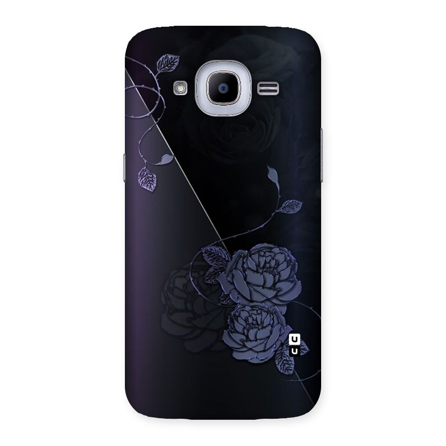 Voilet Floral Design Back Case for Samsung Galaxy J2 2016