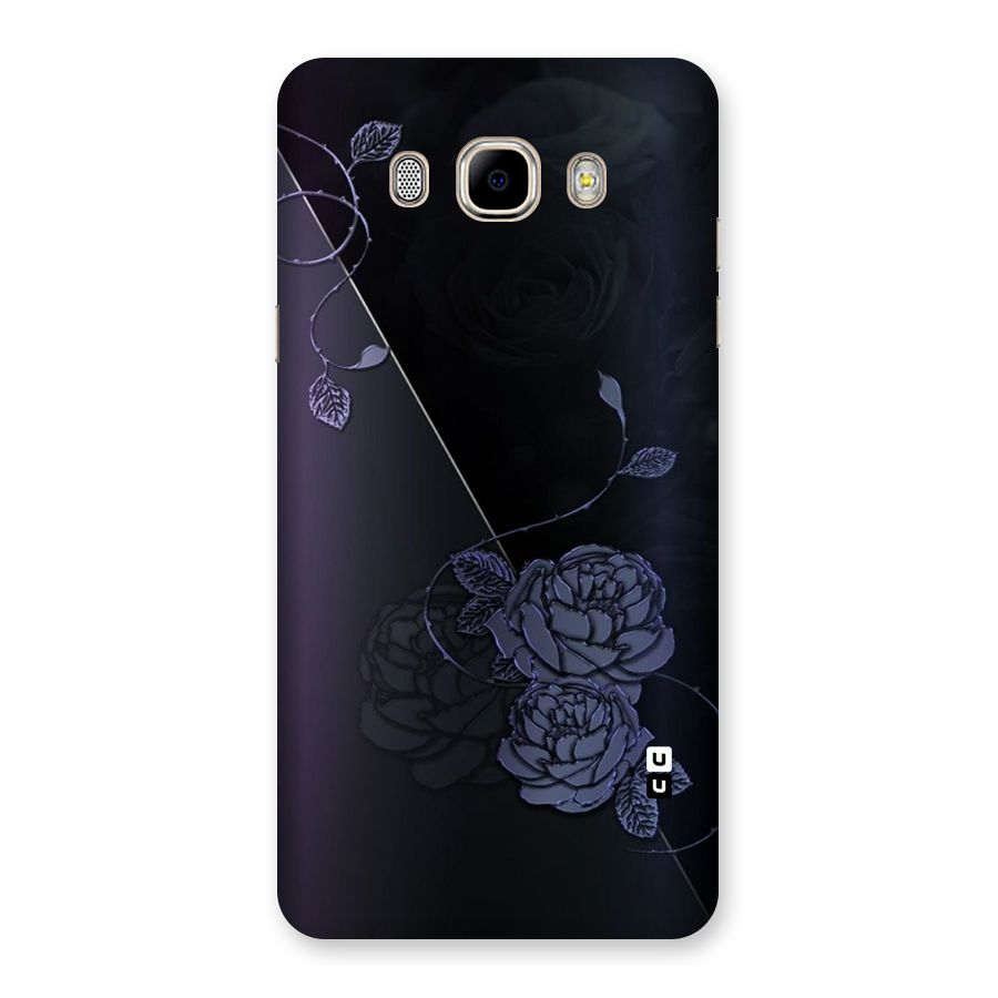 Voilet Floral Design Back Case for Samsung Galaxy J7 2016