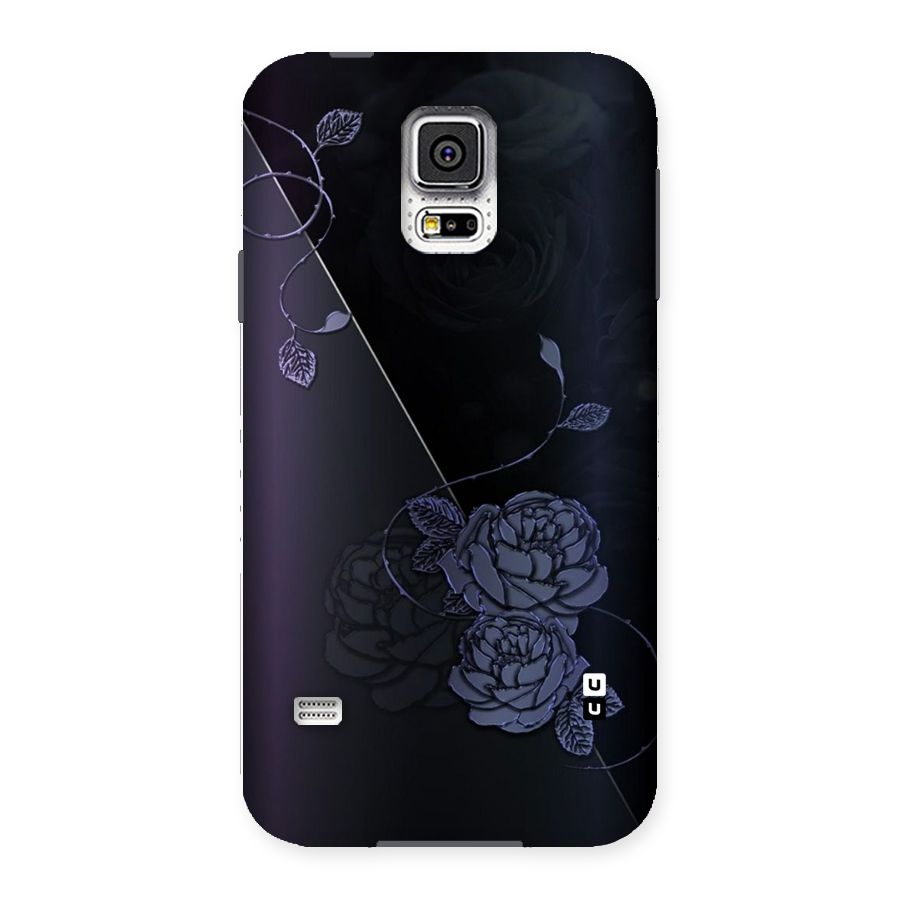 Voilet Floral Design Back Case for Samsung Galaxy S5