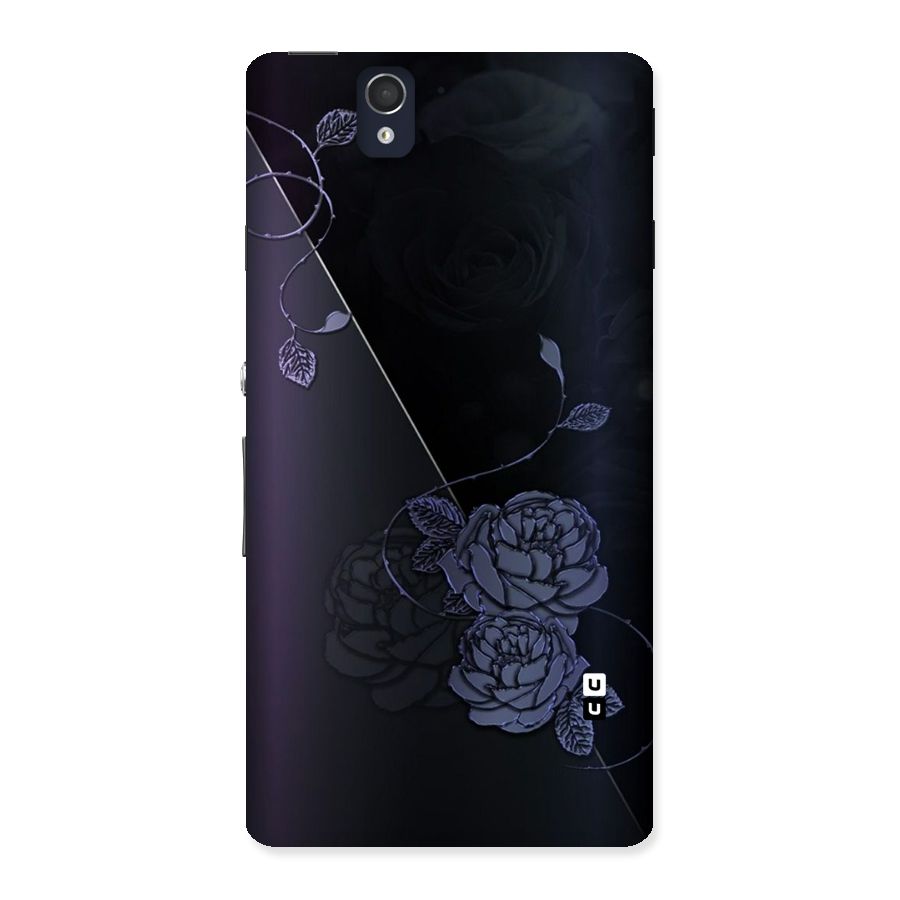 Voilet Floral Design Back Case for Sony Xperia Z