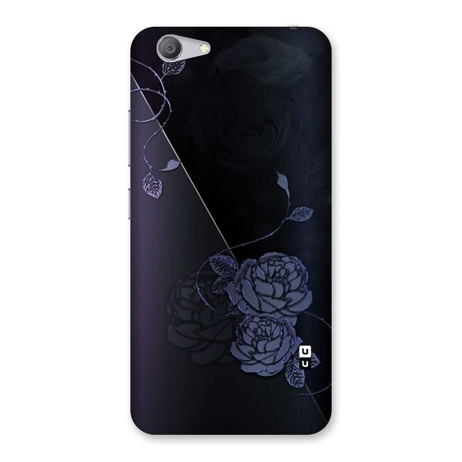 Voilet Floral Design Back Case for Vivo Y53