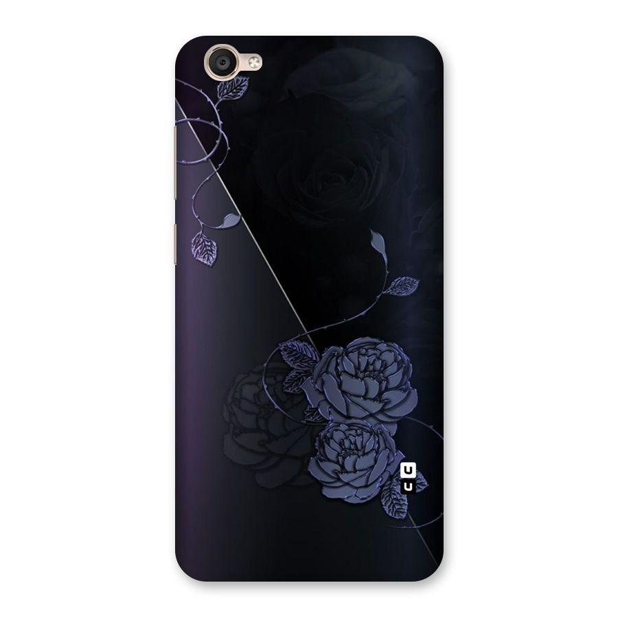 Voilet Floral Design Back Case for Vivo Y55s