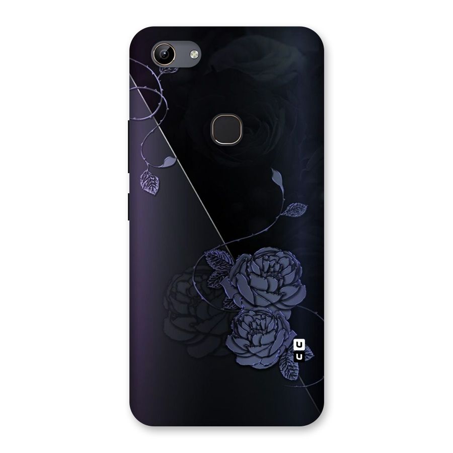 Voilet Floral Design Back Case for Vivo Y81