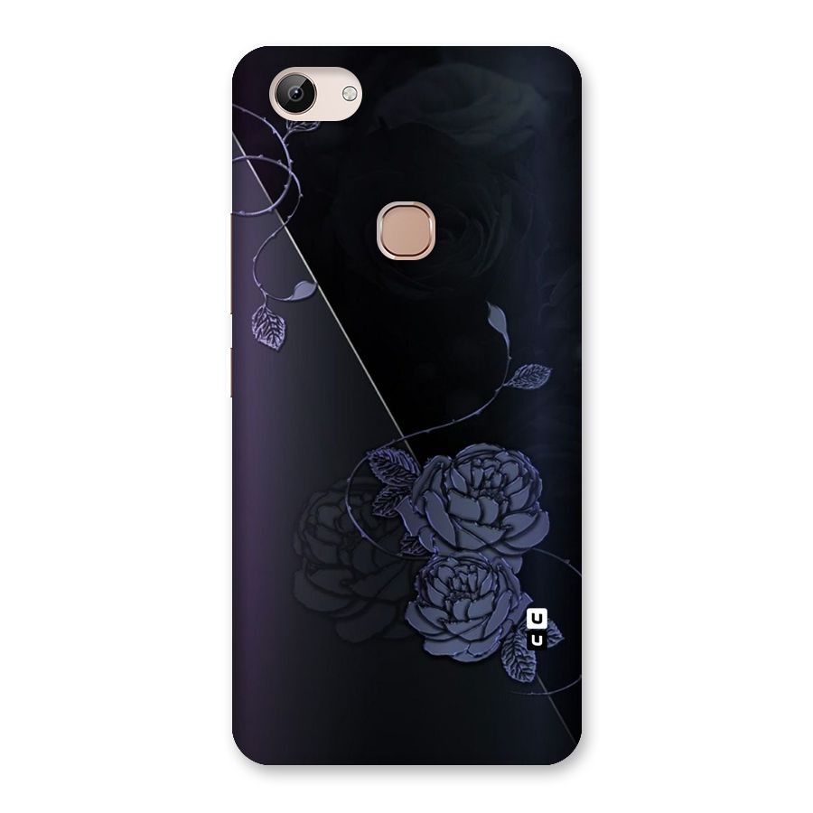 Voilet Floral Design Back Case for Vivo Y83