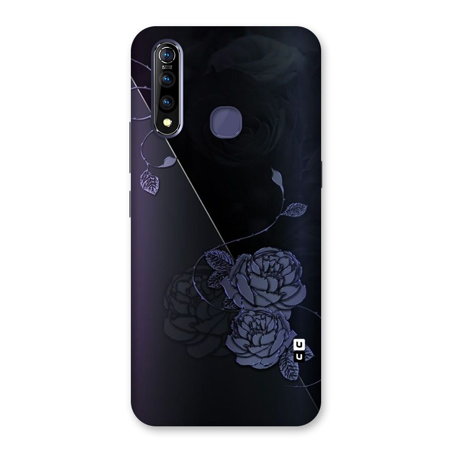 Voilet Floral Design Back Case for Vivo Z1 Pro