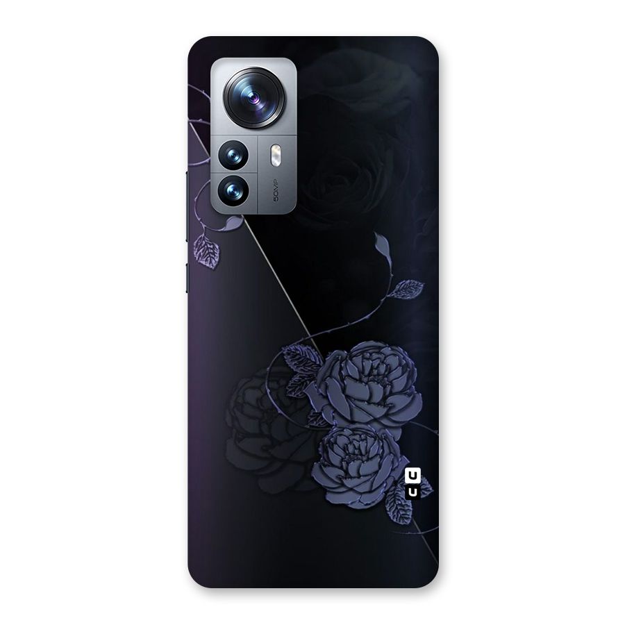 Voilet Floral Design Back Case for Xiaomi 12 Pro