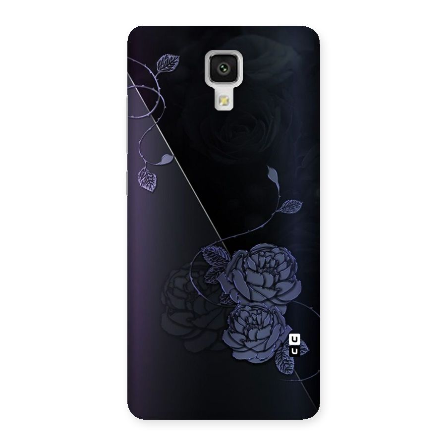 Voilet Floral Design Back Case for Xiaomi Mi 4