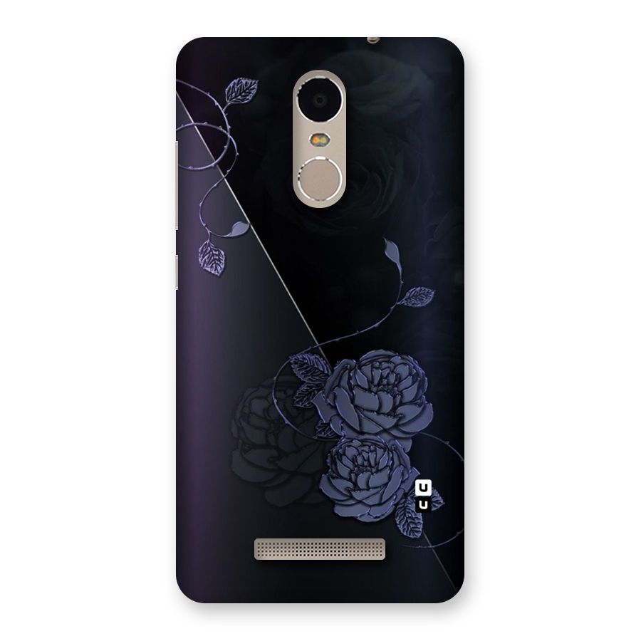Voilet Floral Design Back Case for Xiaomi Redmi Note 3