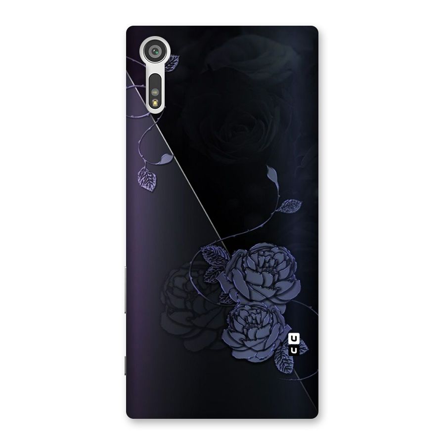 Voilet Floral Design Back Case for Xperia XZ