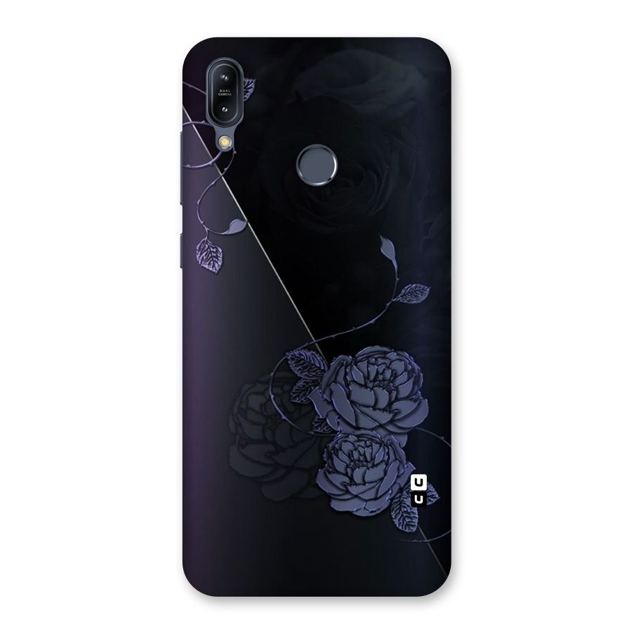 Voilet Floral Design Back Case for Zenfone Max M2