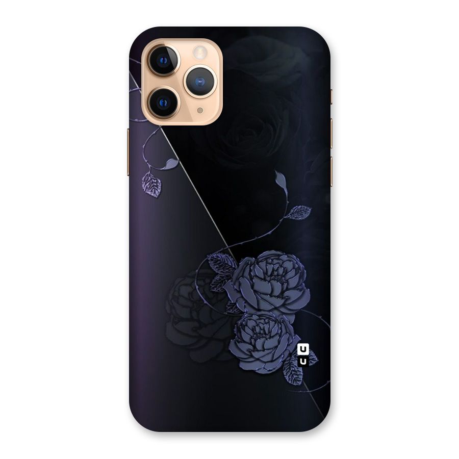 Voilet Floral Design Back Case for iPhone 11 Pro