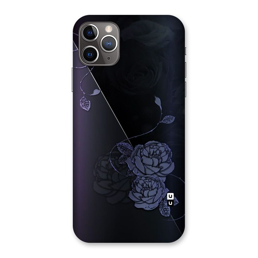 Voilet Floral Design Back Case for iPhone 11 Pro Max
