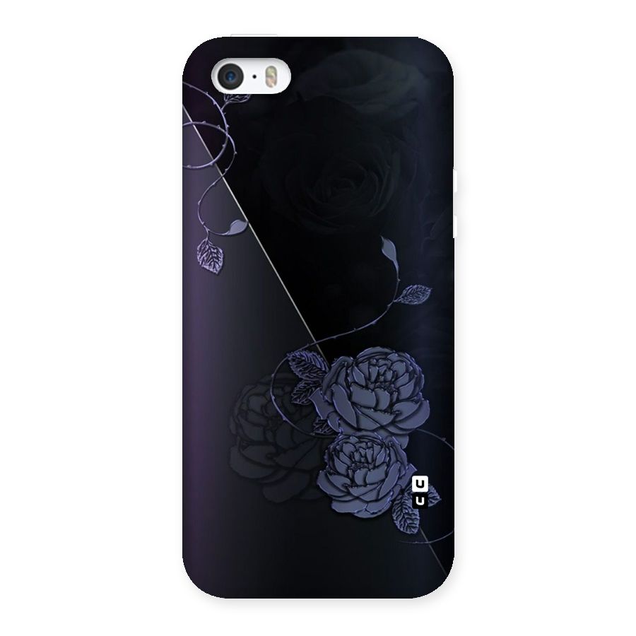 Voilet Floral Design Back Case for iPhone 5 5S