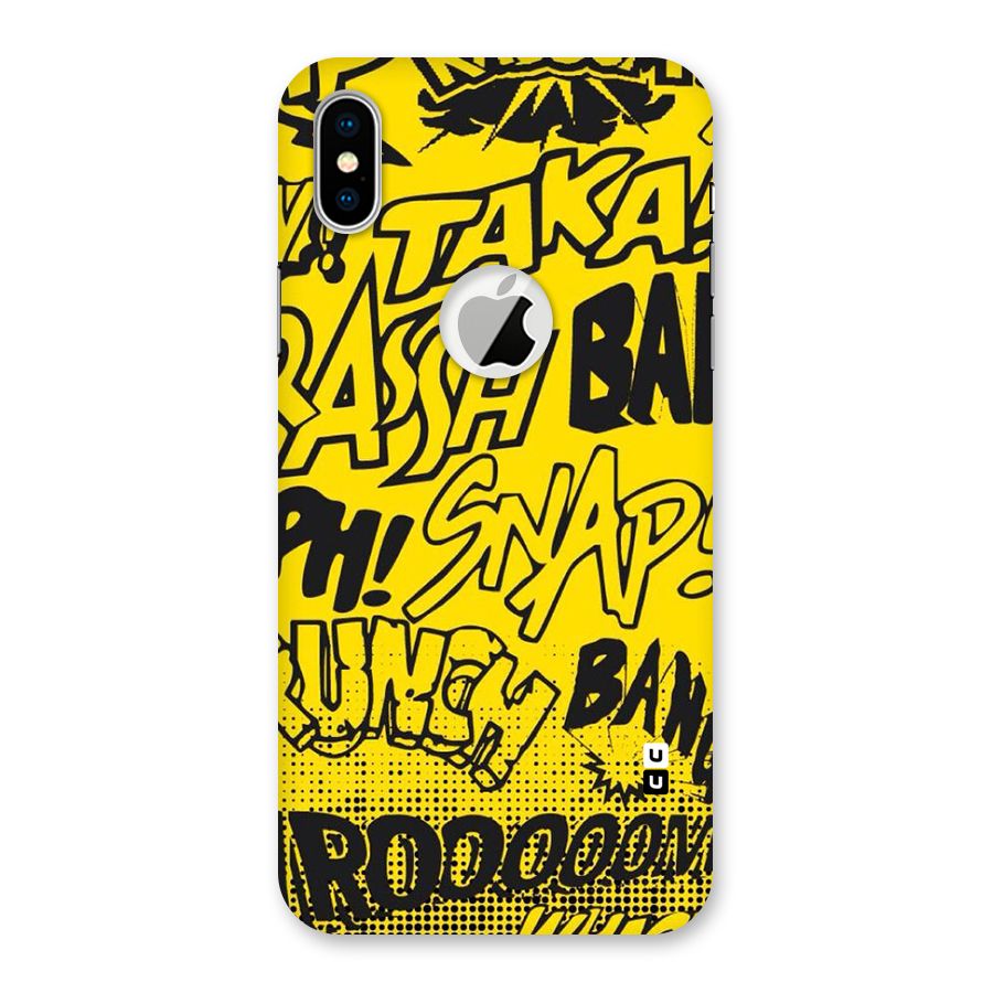 Vroom Snap Back Case for iPhone X Logo Cut