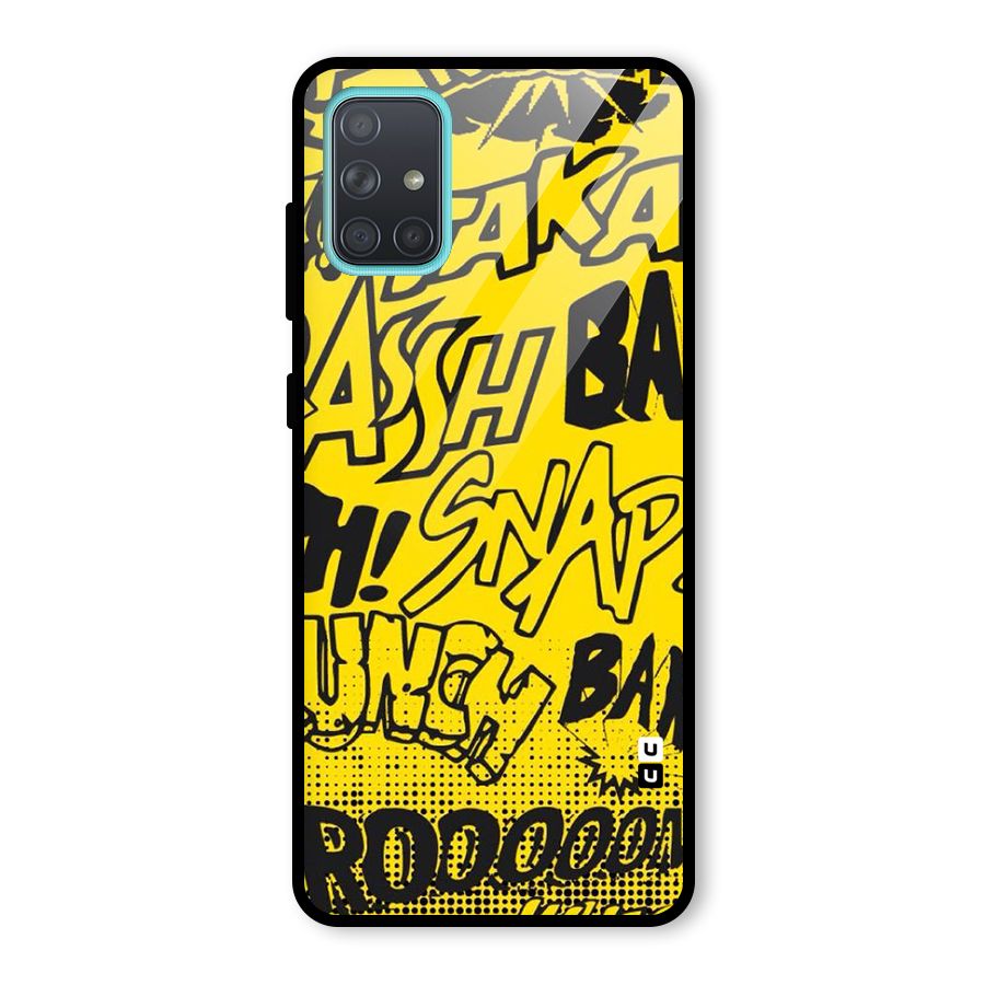 Vroom Snap Glass Back Case for Galaxy A71