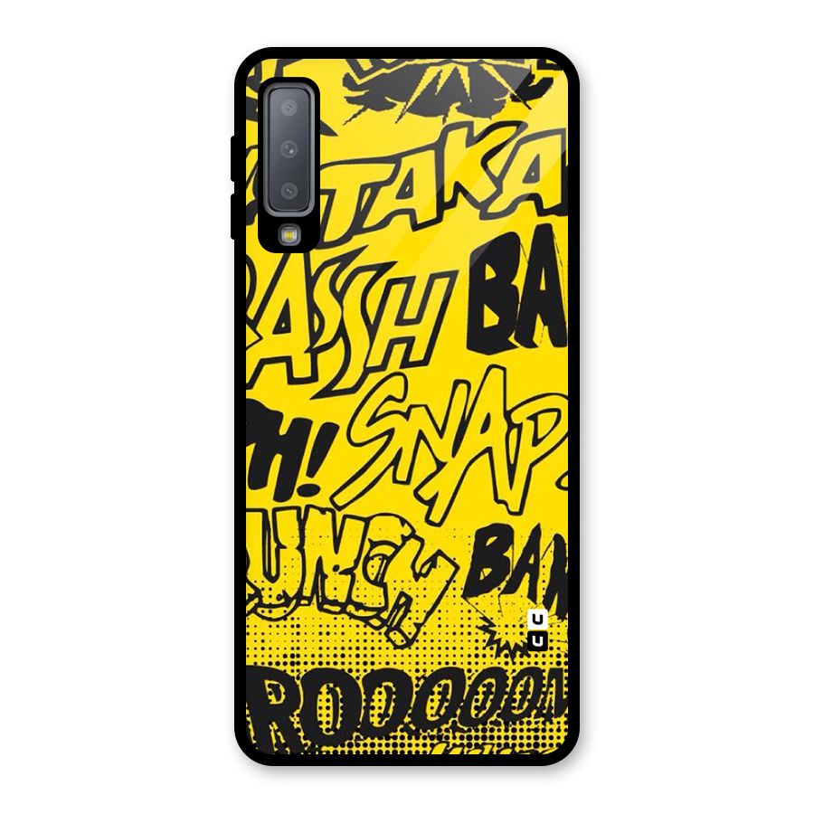 Vroom Snap Glass Back Case for Galaxy A7 (2018)