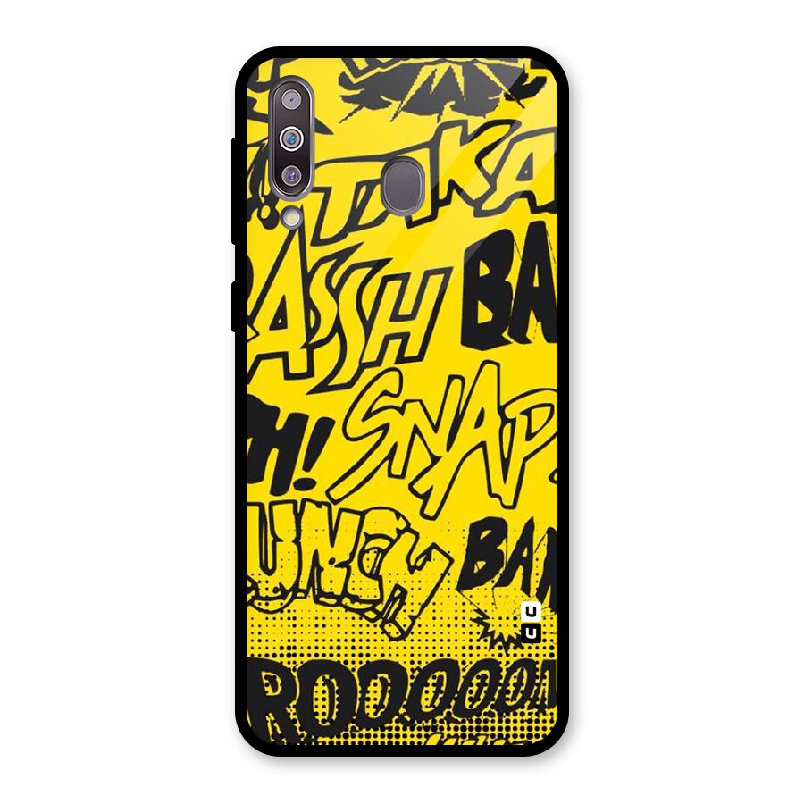 Vroom Snap Glass Back Case for Galaxy M30