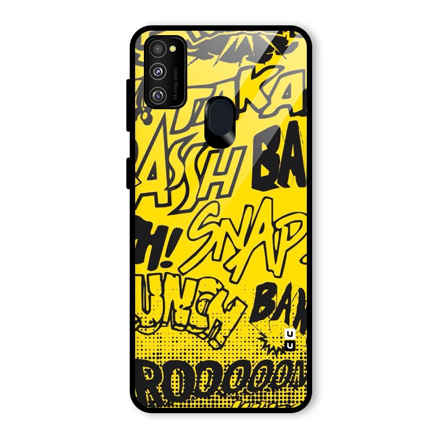 Vroom Snap Glass Back Case for Galaxy M30s