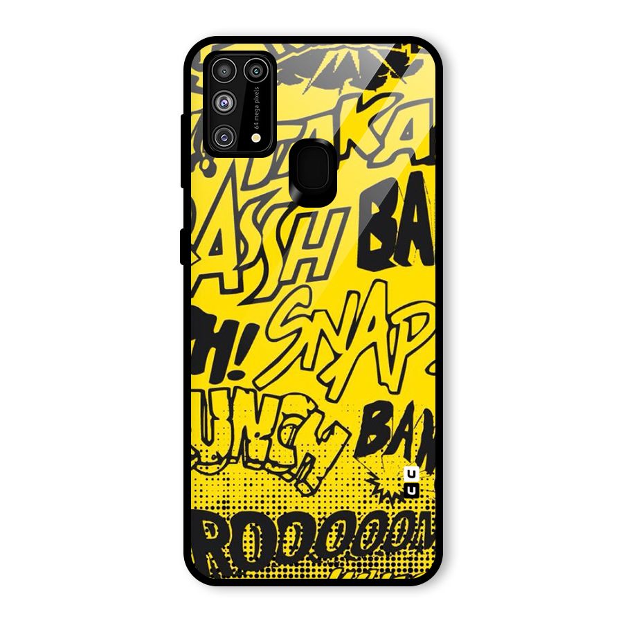 Vroom Snap Glass Back Case for Galaxy M31