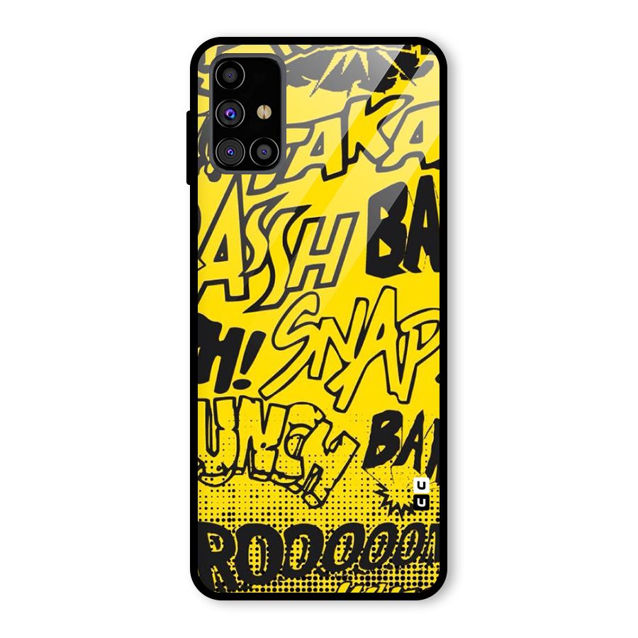 Vroom Snap Glass Back Case for Galaxy M31s