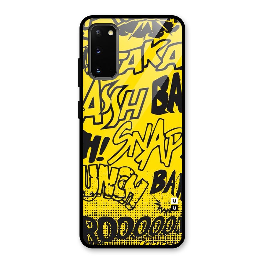 Vroom Snap Glass Back Case for Galaxy S20