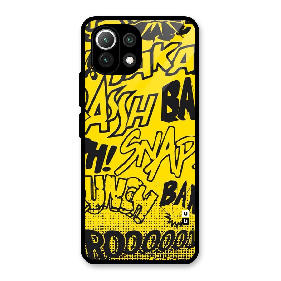 Vroom Snap Glass Back Case for Mi 11 Lite NE 5G