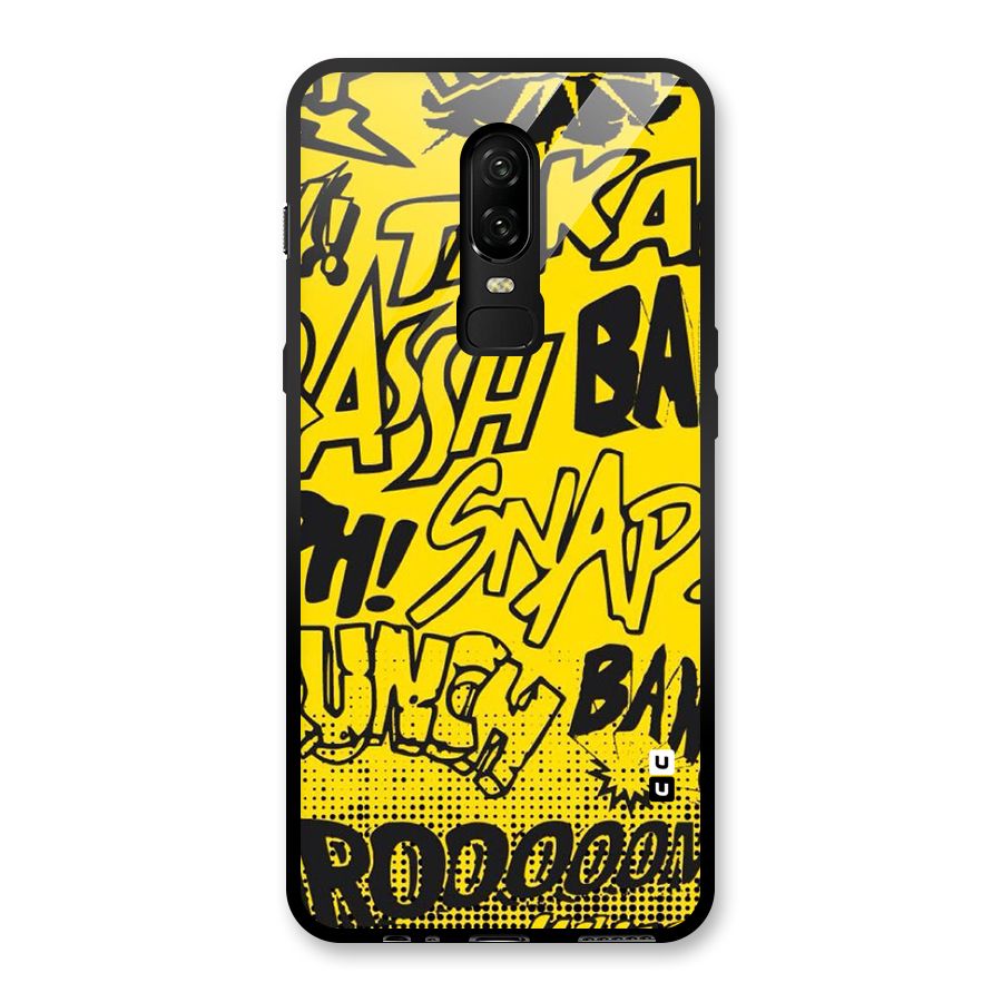 Vroom Snap Glass Back Case for OnePlus 6