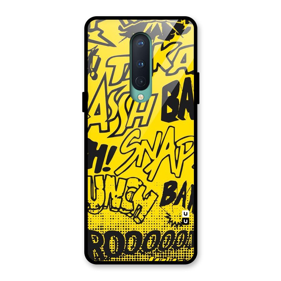 Vroom Snap Glass Back Case for OnePlus 8