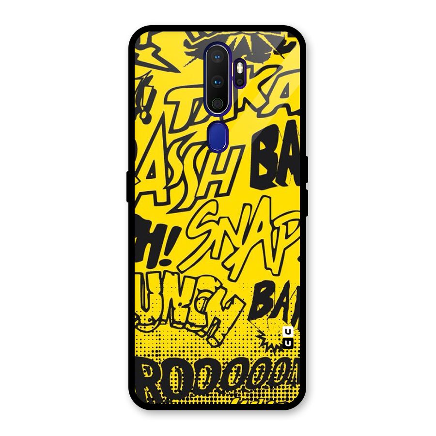 Vroom Snap Glass Back Case for Oppo A9 (2020)
