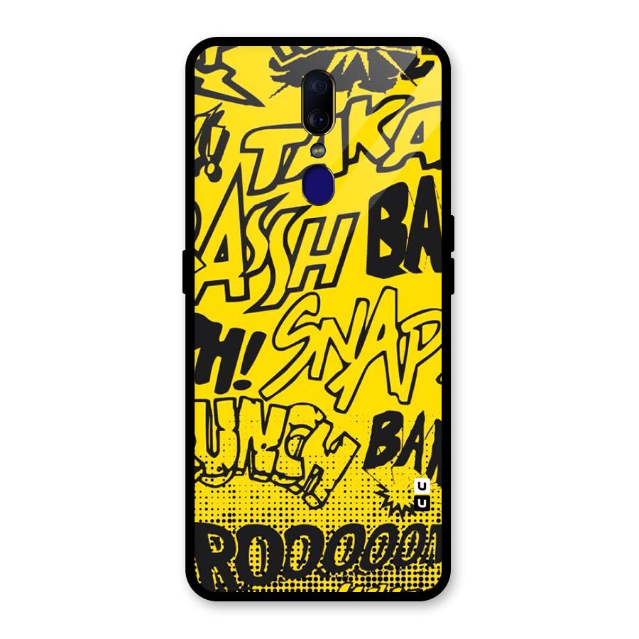 Vroom Snap Glass Back Case for Oppo F11
