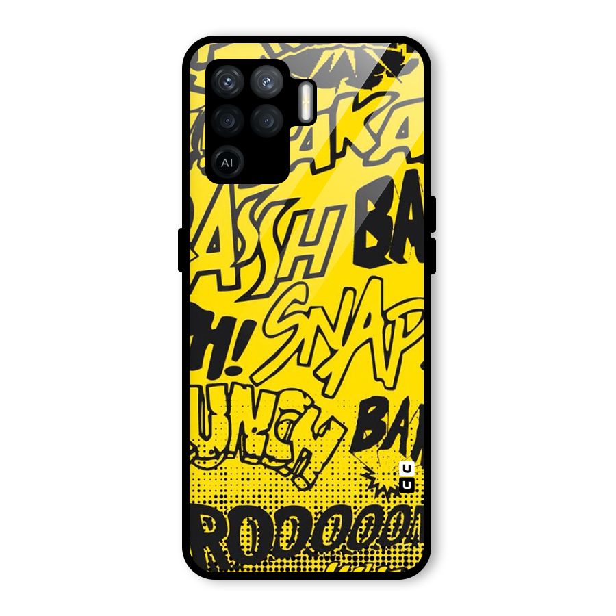 Vroom Snap Glass Back Case for Oppo F19 Pro
