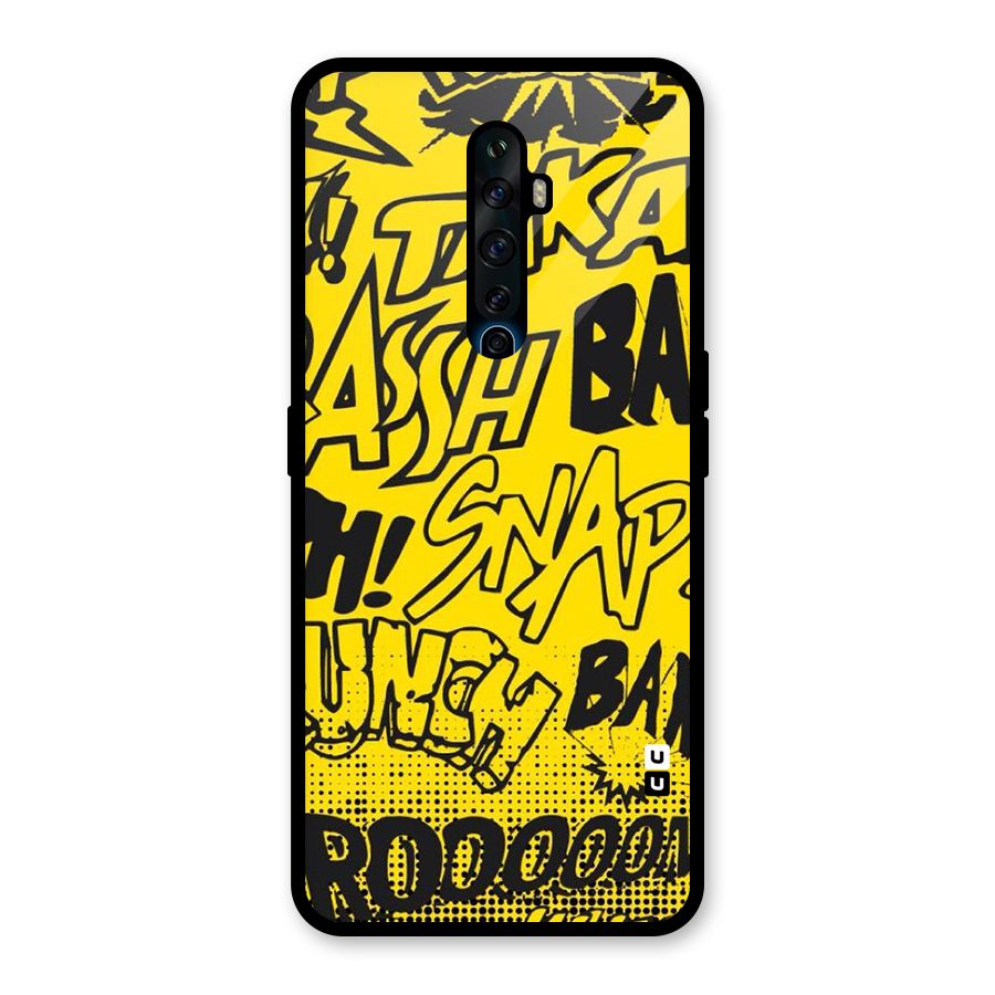 Vroom Snap Glass Back Case for Oppo Reno2 F
