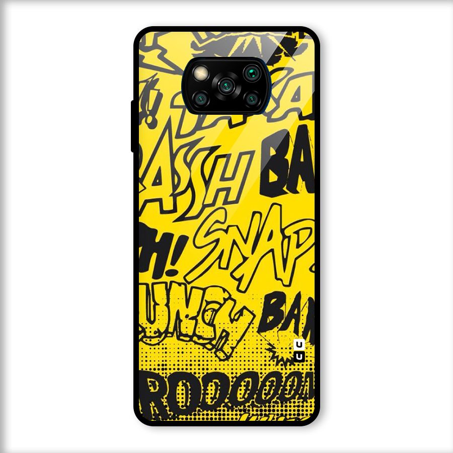 Vroom Snap Glass Back Case for Poco X3