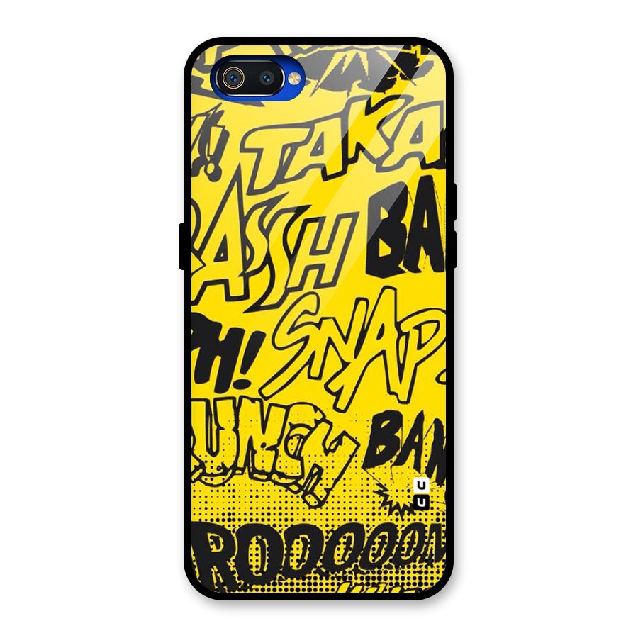 Vroom Snap Glass Back Case for Realme C2