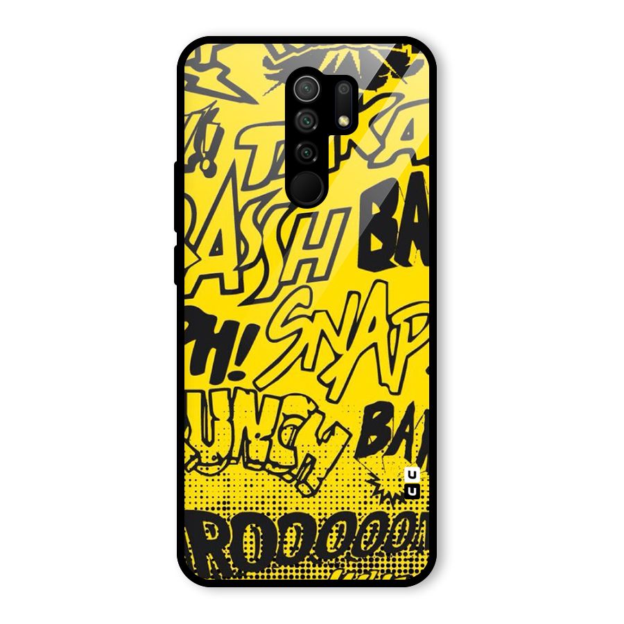 Vroom Snap Glass Back Case for Redmi 9 Prime